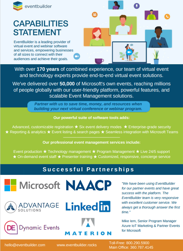 Eventbuilder capabilities statement